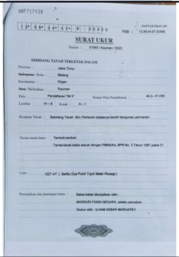 Tanah Dijual di Nol Jalan Raya Arif Rahman Hakim Pusat Kota Malang